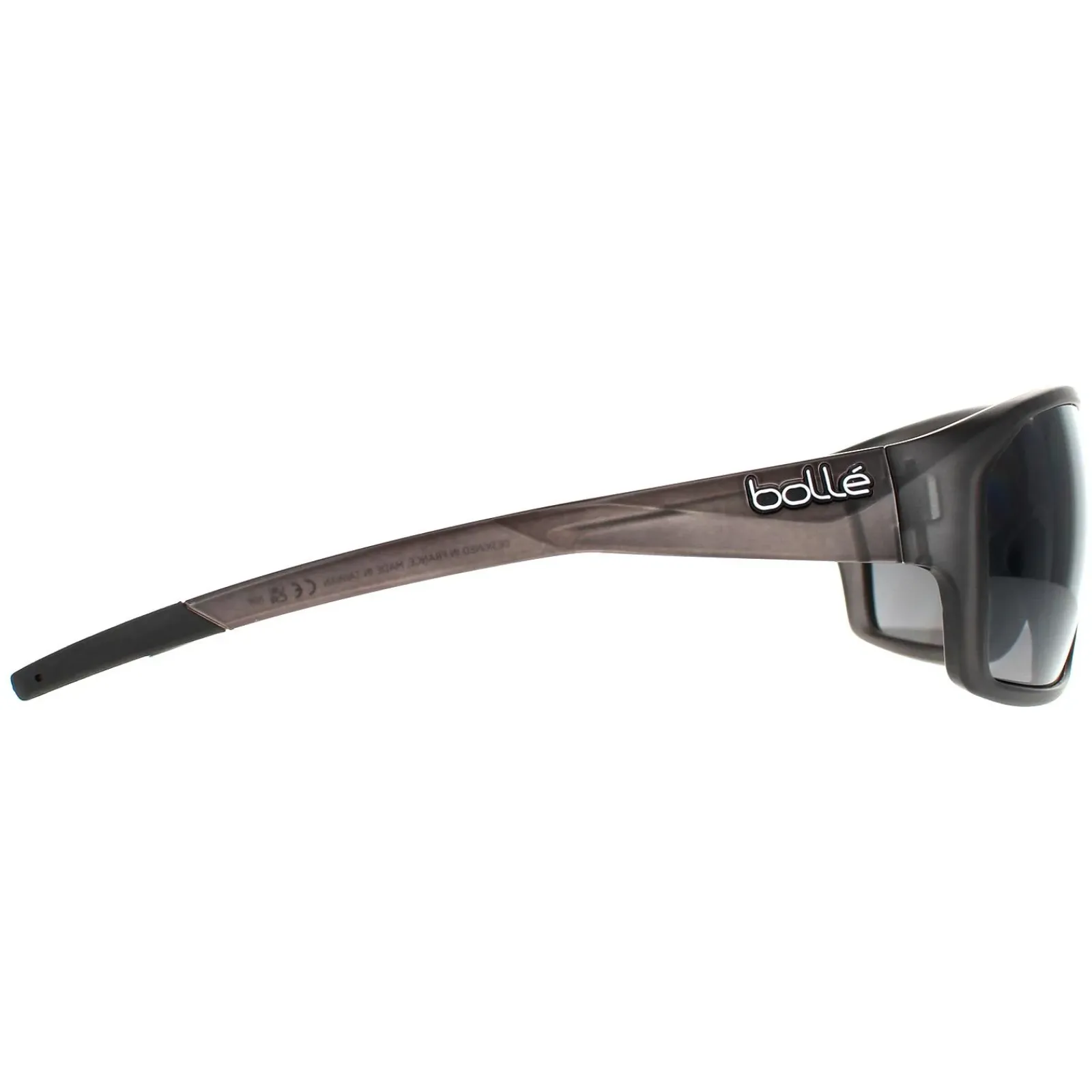 Bolle Polarised|Wrap^Sunglasses Fenix BS136003 Frost Black TNS Grey Polarized