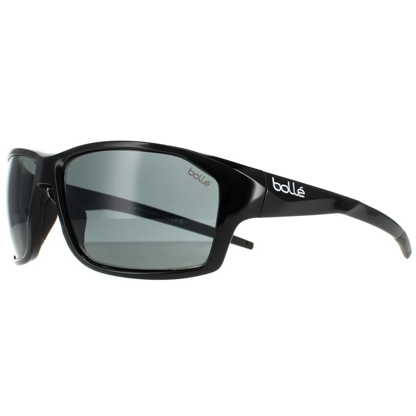 Bolle Wrap|Wrap^Sunglasses Fenix BS136001 Shiny Black TNS Grey
