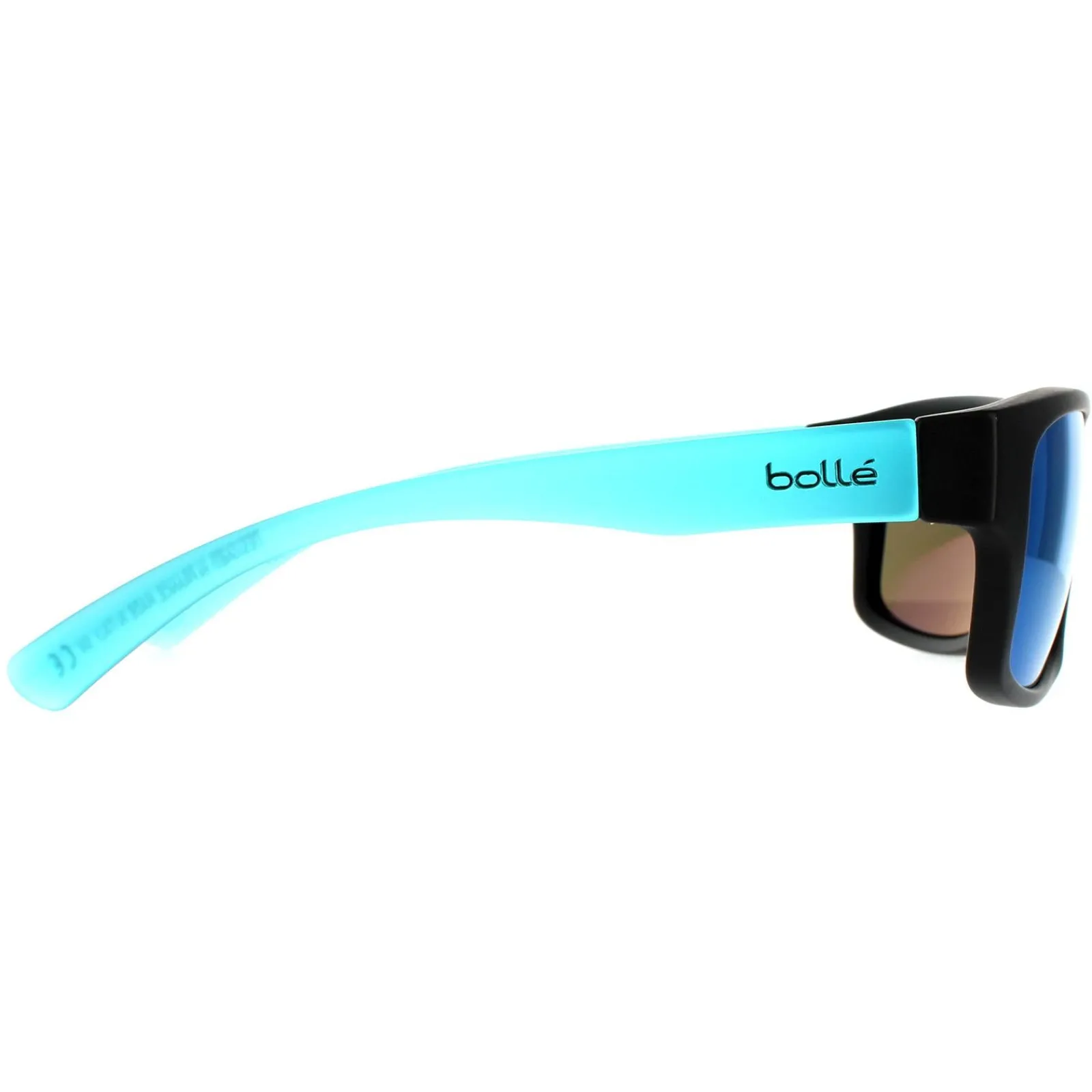 Bolle Polarised^Sunglasses Holman Floatable 12463 Matte Black Crystal Blue Offsh