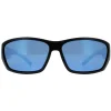 Bolle Wrap|Wrap^Sunglasses Ibex 12374 Matte Black and Blue Blue Mirror