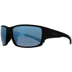 Bolle Wrap^Sunglasses Kayman 12649 Matte Black Phantom+ Blue Photochromic P