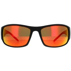 Bolle Wrap^Sunglasses King 14241 Black Metal Red Brown Fire
