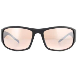 Bolle Wrap^Sunglasses King 12575 Matte Black Metal Brown Phantom Brown Gun