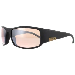 Bolle Wrap^Sunglasses King 12575 Matte Black Metal Brown Phantom Brown Gun