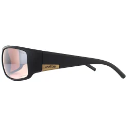Bolle Wrap^Sunglasses King 12575 Matte Black Metal Brown Phantom Brown Gun