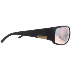 Bolle Wrap^Sunglasses King 12575 Matte Black Metal Brown Phantom Brown Gun