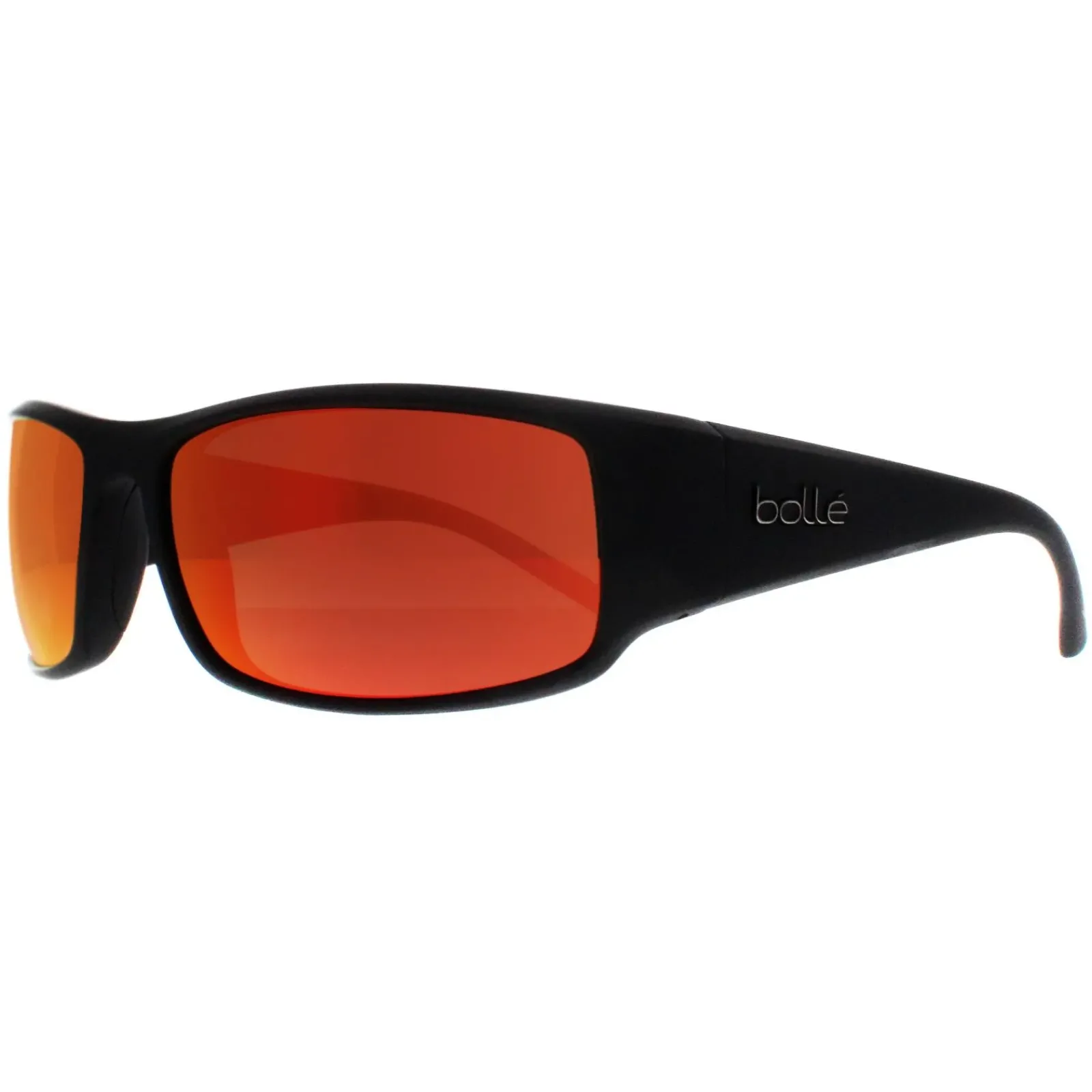 Bolle Polarised|Wrap^Sunglasses King BS026006 Matte Black Volt+ Ruby Polarized
