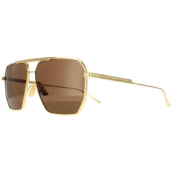 Bottega Veneta Square^Sunglasses BV1012S 003 Gold Brown