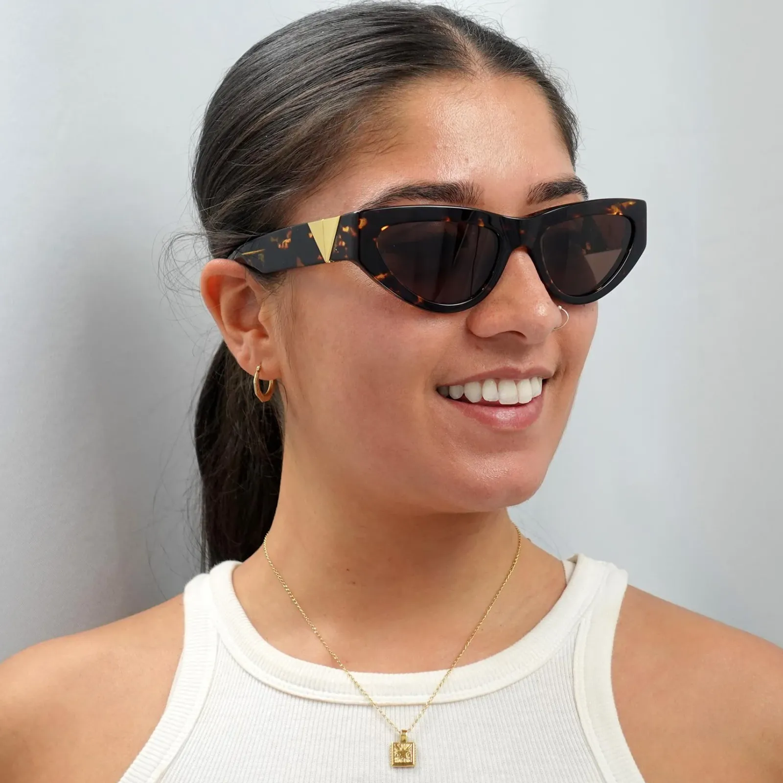 Bottega Veneta Cat-Eye^Sunglasses BV1176S 002 Havana Brown