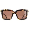 Bottega Veneta Square^Sunglasses BV1005S 002 Havana Brown