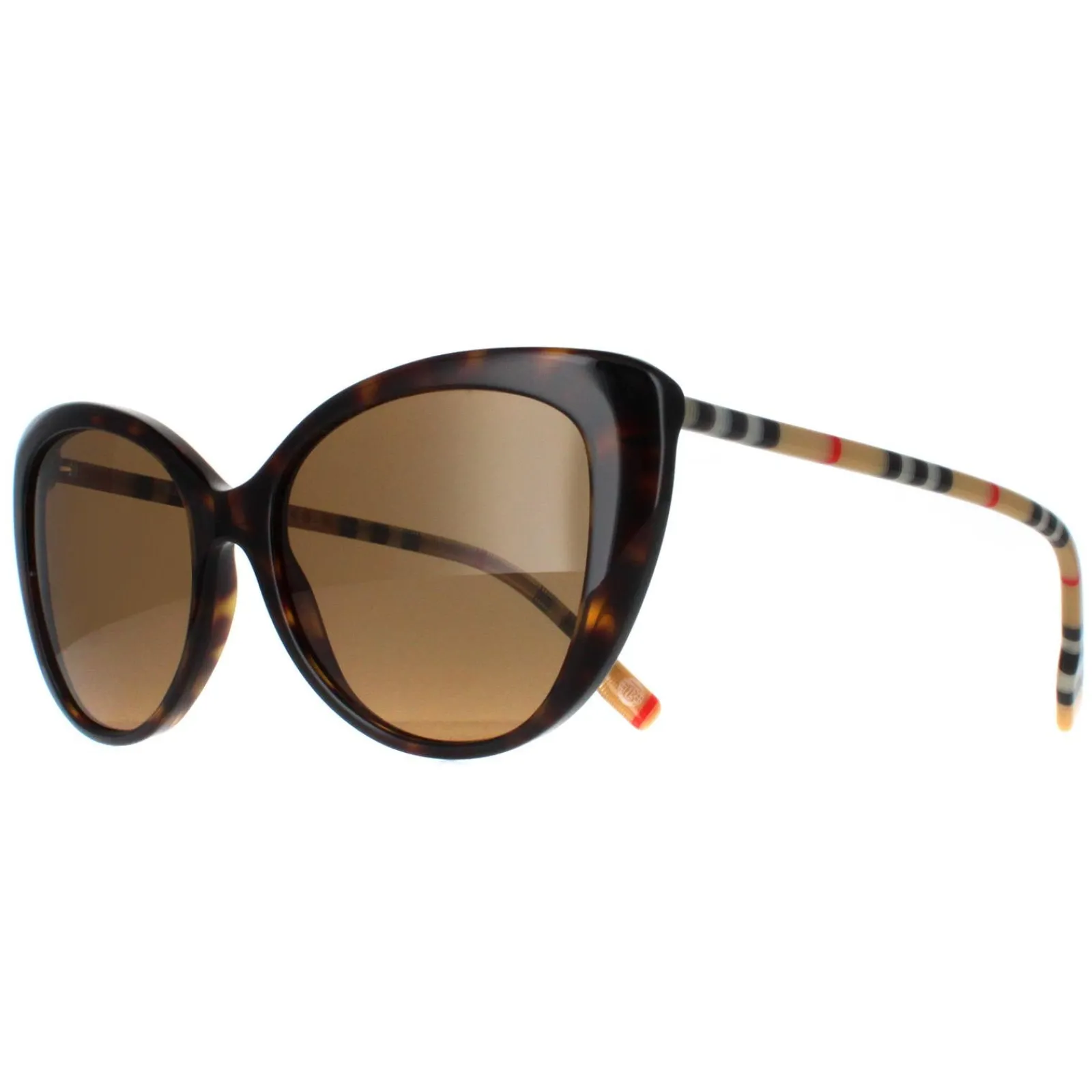 Burberry Polarised|Cat-Eye^Sunglasses BE4407 385483 Dark Havana Brown Polarized