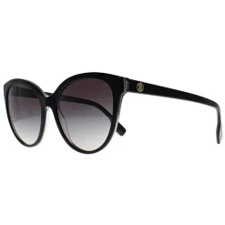 Burberry Cat-Eye^Sunglasses BE4365 Betty 3977/8G Black on Crystal TB Print Gre