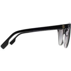 Burberry Cat-Eye^Sunglasses BE4365 Betty 3977/8G Black on Crystal TB Print Gre