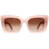 Burberry Square^Sunglasses BE4344 Daisy 387413 Frosted Pink Brown Gradient