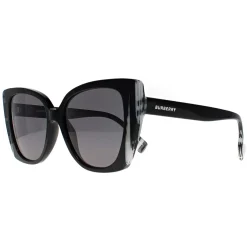 Burberry Polarised|Cat-Eye^Sunglasses BE4393 Meryl 4051/81 Black with White Black Check