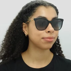 Burberry Square|Polarised^Sunglasses BE4308 3853T3 Black Grey Gradient Polarized