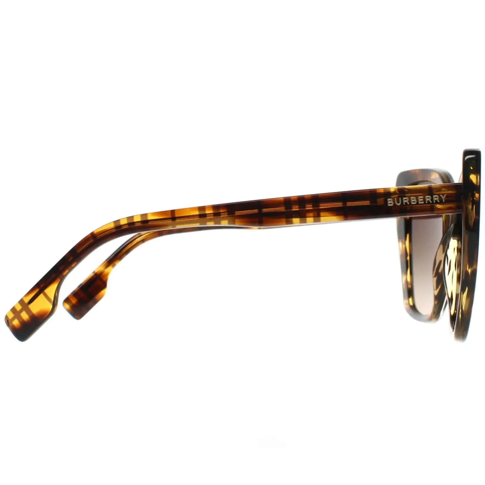Burberry Cat-Eye^Sunglasses BE4366 Tamsin 3981/13 Check on Striped Brown Brown
