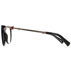 Bvlgari Round|Round^Glasses Frames 4149KB 5195 Black Gold Red 52mm Womens