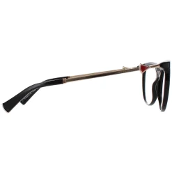 Bvlgari Round|Round^Glasses Frames 4149KB 5195 Black Gold Red 52mm Womens