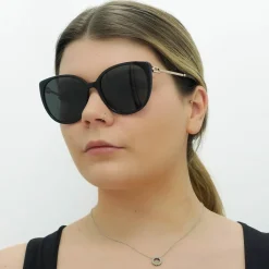 Bvlgari Cat-Eye^Sunglasses BV8251 501/87 Black Dark Grey