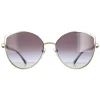 Bvlgari Cat-Eye^Sunglasses BV6168 278/8G Pale Gold Grey Gradient