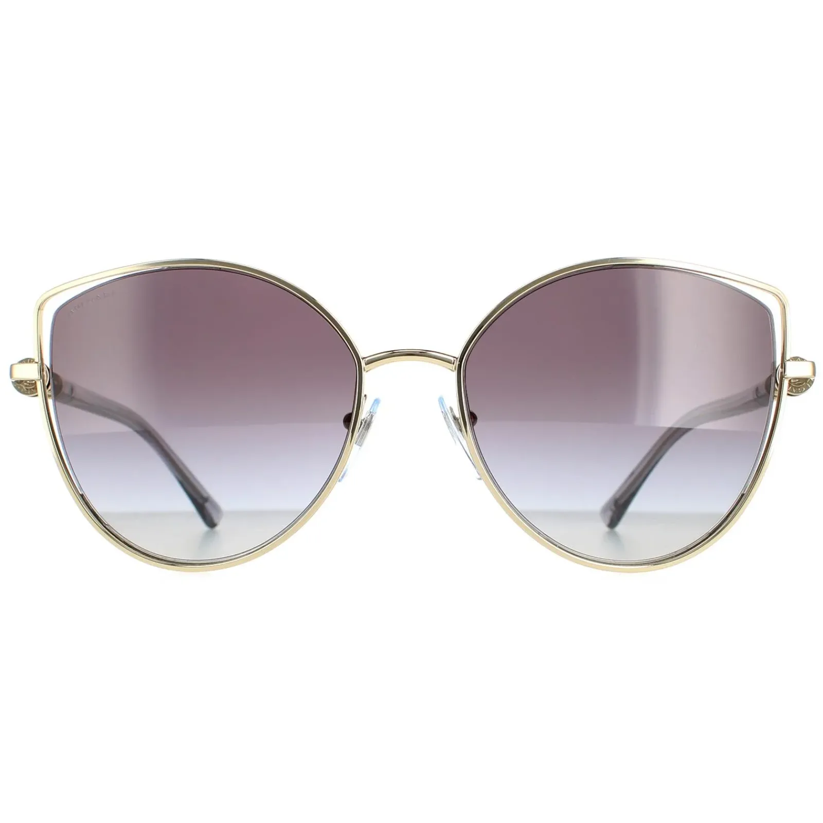 Bvlgari Cat-Eye^Sunglasses BV6168 278/8G Pale Gold Grey Gradient