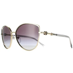 Bvlgari Cat-Eye^Sunglasses BV6168 278/8G Pale Gold Grey Gradient