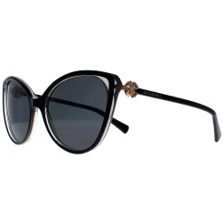 Bvlgari Cat-Eye^Sunglasses BV8246B 538187 Black Grey Transparent Dark Grey