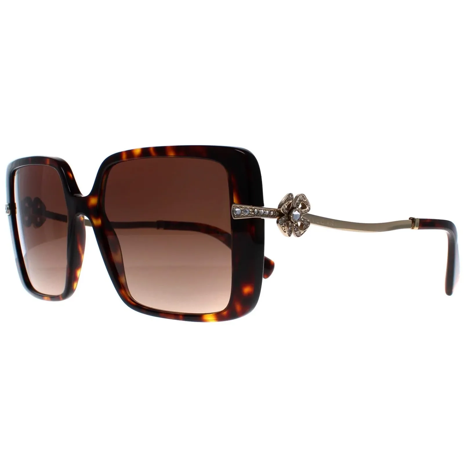 Bvlgari Square^Sunglasses BV8243B 504/13 Havana Brown Gradient