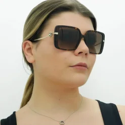 Bvlgari Square^Sunglasses BV8243B 504/13 Havana Brown Gradient