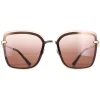 Bvlgari Square^Sunglasses BV6151B 278/13 Pale Gold Brown Gradient