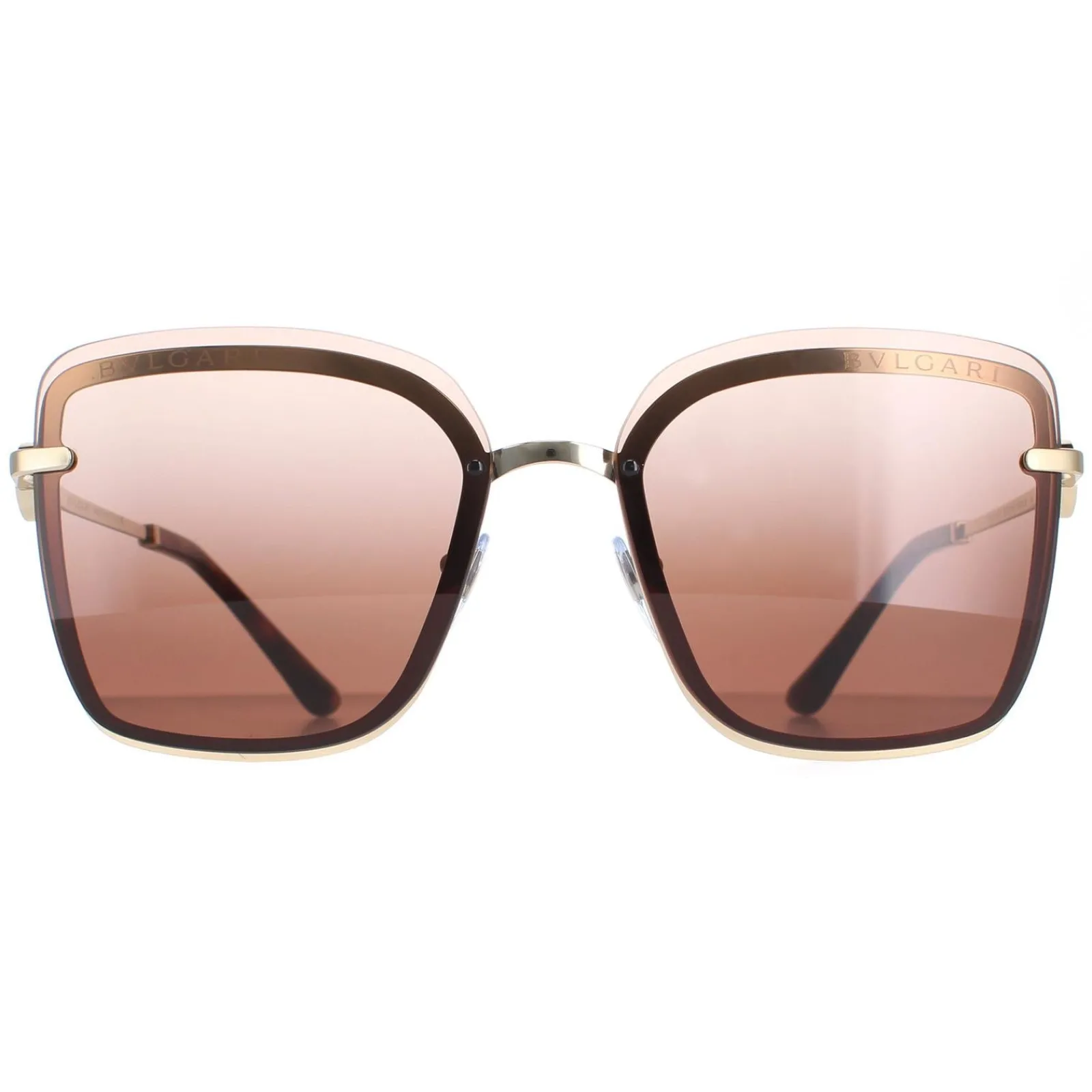 Bvlgari Square^Sunglasses BV6151B 278/13 Pale Gold Brown Gradient