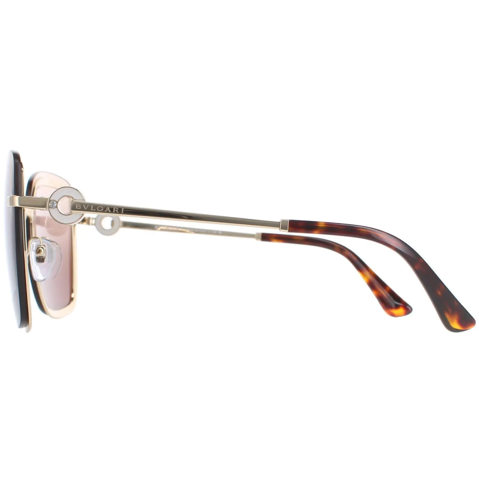 Bvlgari Square^Sunglasses BV6151B 278/13 Pale Gold Brown Gradient