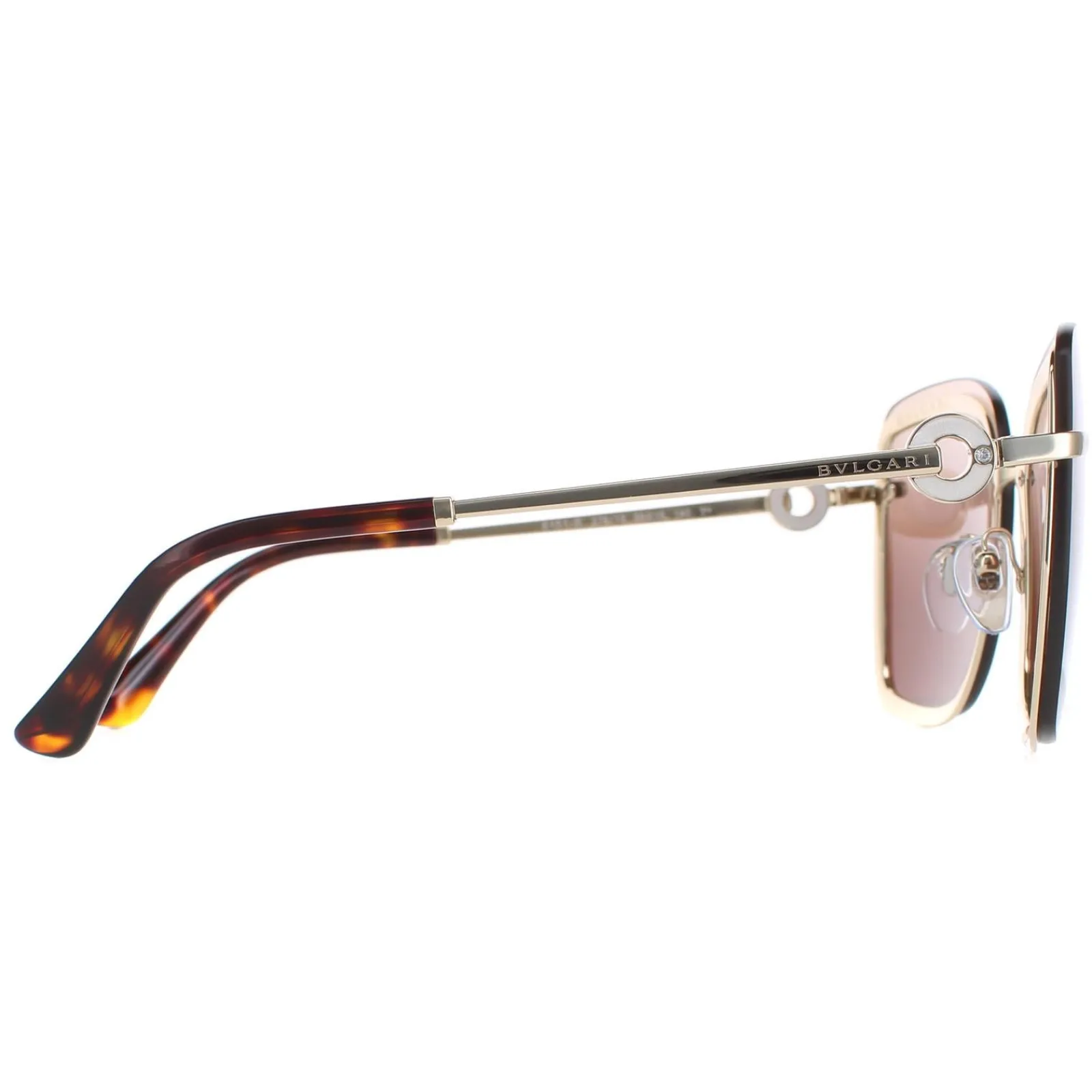 Bvlgari Square^Sunglasses BV6151B 278/13 Pale Gold Brown Gradient
