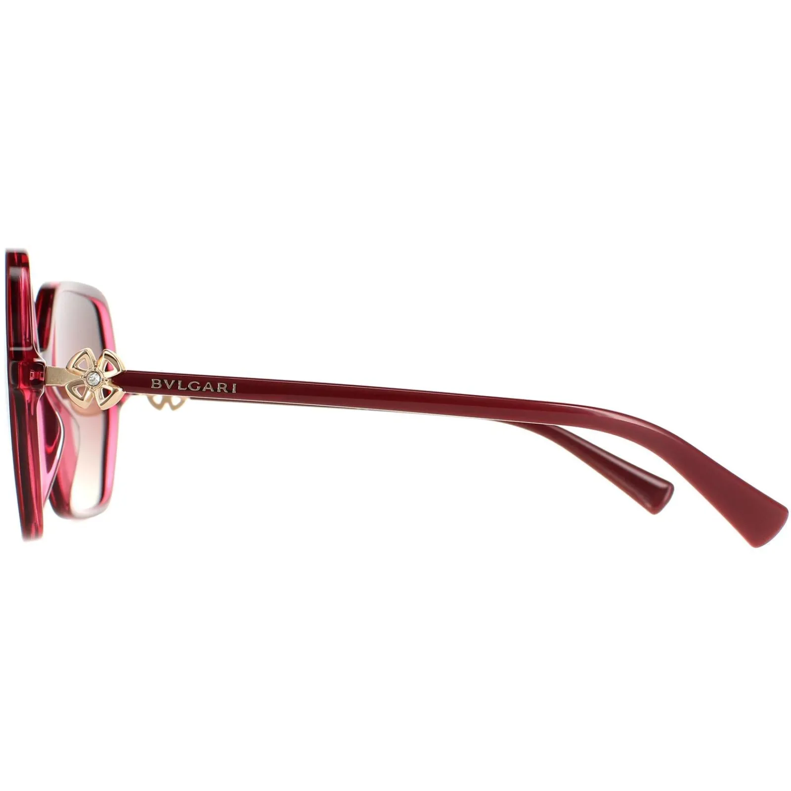 Bvlgari Square^Sunglasses BV8238B 5469E2 Bordeaux on Transparent Red Brown Pu