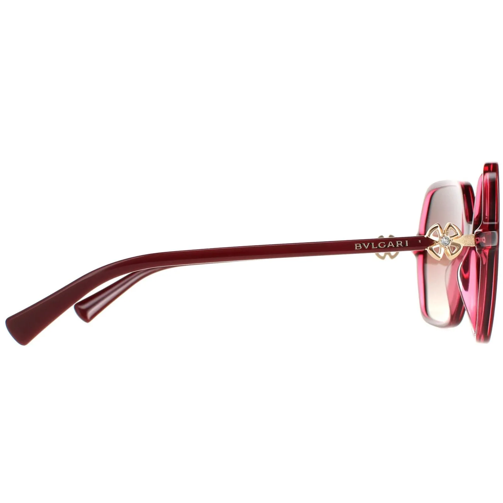 Bvlgari Square^Sunglasses BV8238B 5469E2 Bordeaux on Transparent Red Brown Pu