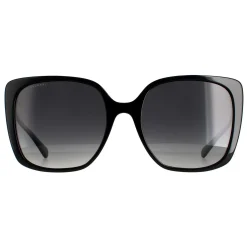 Bvlgari Polarised^Sunglasses BV8225B 501/T3 Black Grey Gradient Polarized