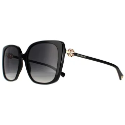 Bvlgari Polarised^Sunglasses BV8225B 501/T3 Black Grey Gradient Polarized