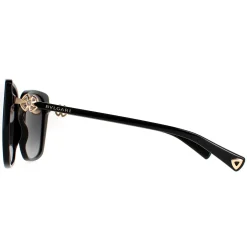 Bvlgari Polarised^Sunglasses BV8225B 501/T3 Black Grey Gradient Polarized