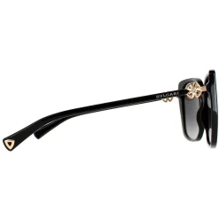 Bvlgari Polarised^Sunglasses BV8225B 501/T3 Black Grey Gradient Polarized