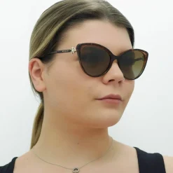 Bvlgari Cat-Eye^Sunglasses BV8246B 5496T5 Havana Brown Transparent Brown Gradi