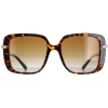 Bvlgari Square^Sunglasses BV8237B 504/T5 Havana Brown Gradient Polarized