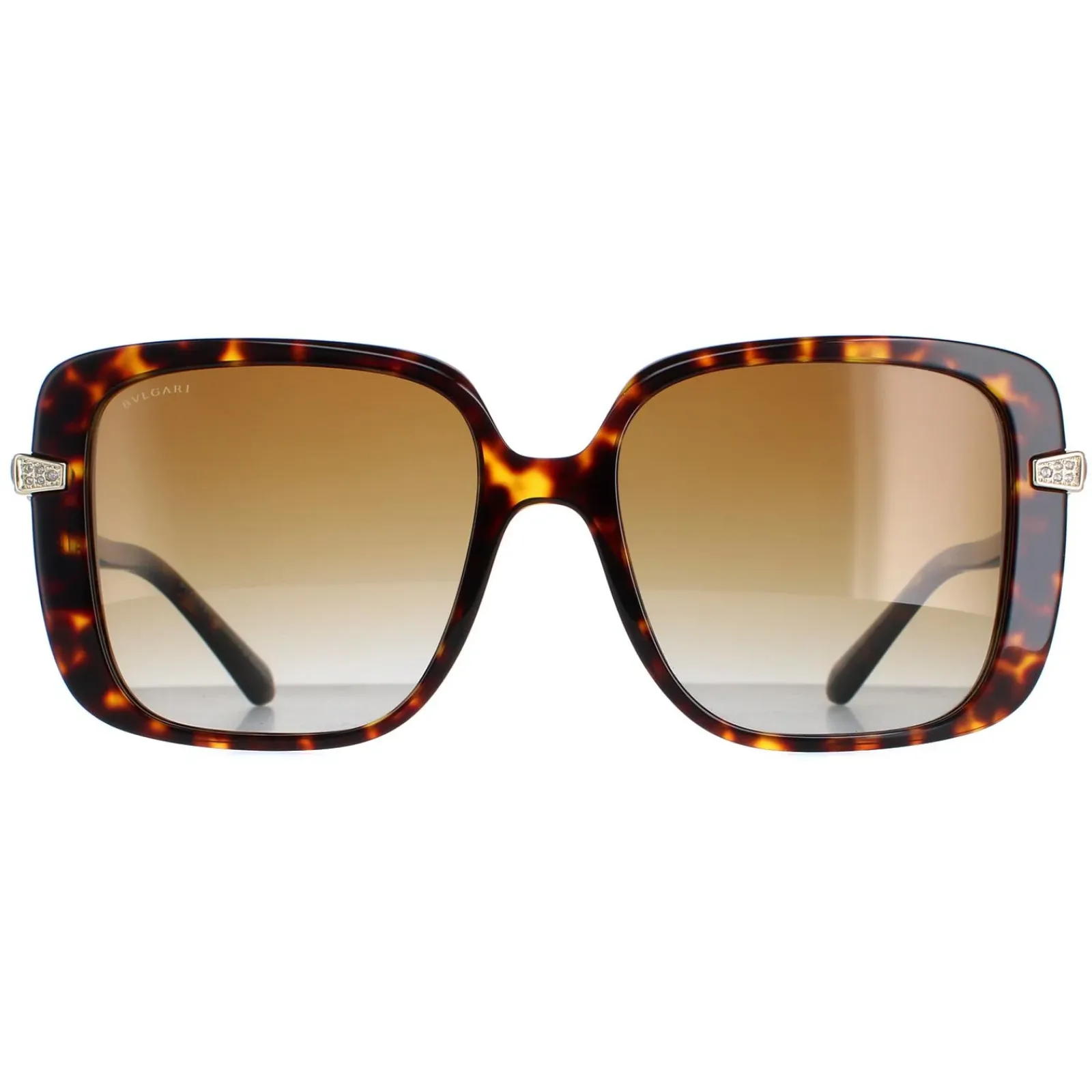 Bvlgari Square^Sunglasses BV8237B 504/T5 Havana Brown Gradient Polarized