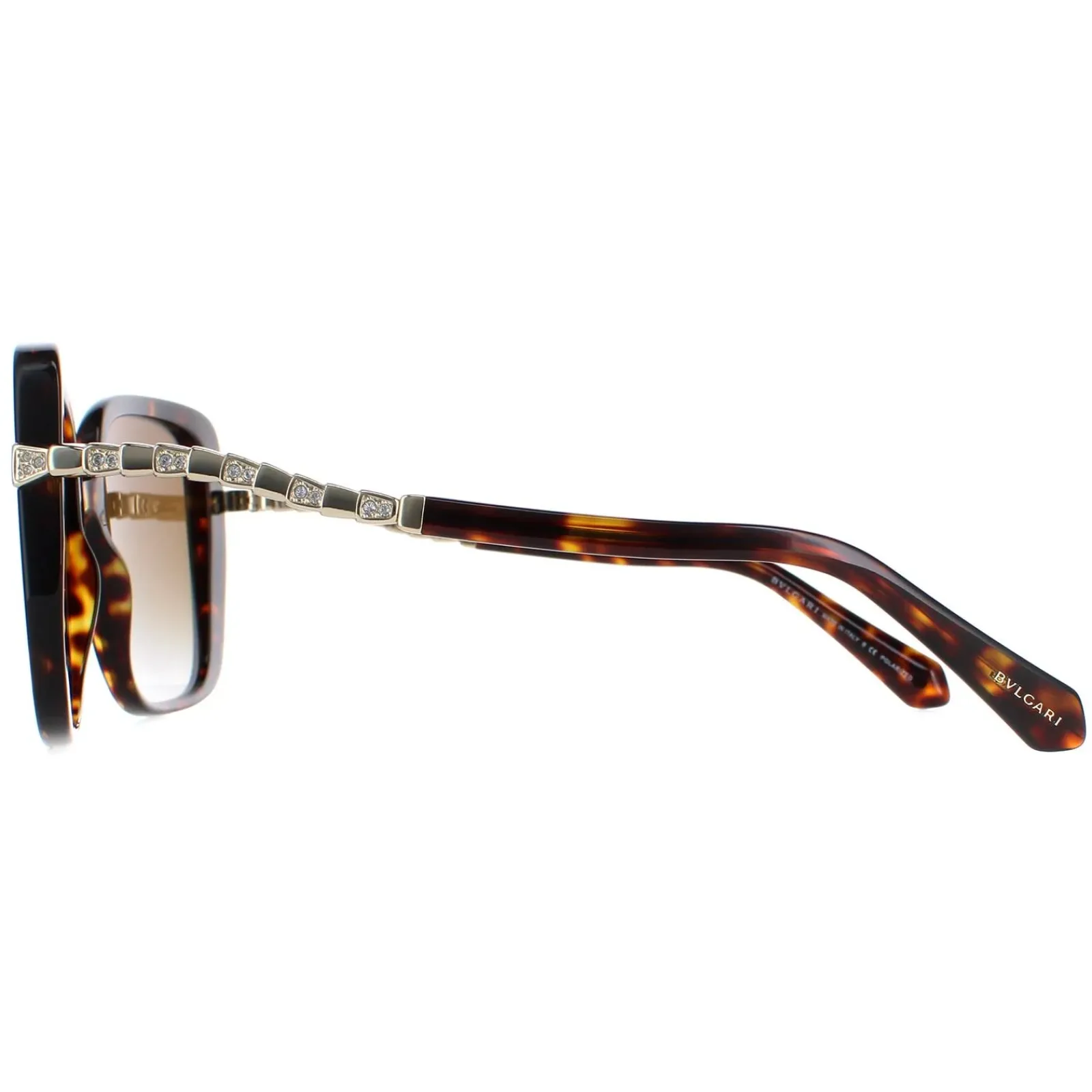 Bvlgari Square^Sunglasses BV8237B 504/T5 Havana Brown Gradient Polarized