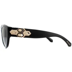Bvlgari Polarised^Sunglasses BV8221B 501/T3 Black Grey Gradient Polarized