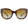 Bvlgari Polarised^Sunglasses BV8214B 504/T5 Dark Havana Brown Gradient Polarized