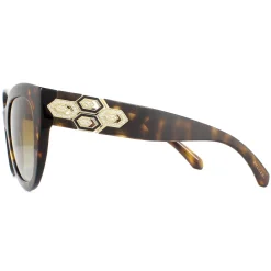 Bvlgari Polarised^Sunglasses BV8214B 504/T5 Dark Havana Brown Gradient Polarized