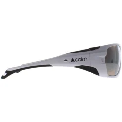 Cairn Sport^Sunglasses Racing 101 Matte White Black Flash Grey Photochromic