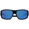 Cairn Sport^Sunglasses Skim 102 Matte Black Azure Flash Blue Mirrored Hydrop