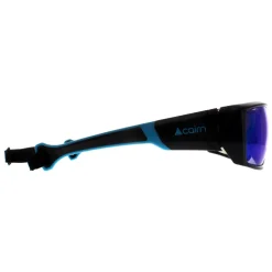 Cairn Sport^Sunglasses Skim 102 Matte Black Azure Flash Blue Mirrored Hydrop
